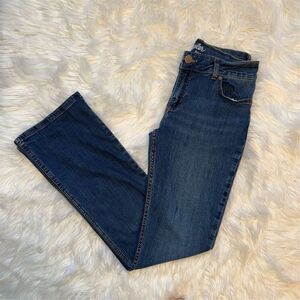 Wrangler Women’s Bootcut Mid Rise Blue Jean Blue Size 7/8 Western Rodeo Cowgirl